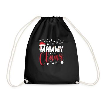 Père Noël Drôle Pyjama Maman Noël PJs Maman - Sac de sport léger - noir - Devant