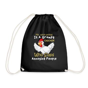 Animal Poulet Poulet Poulet Coq - Sac de sport léger - noir - Devant
