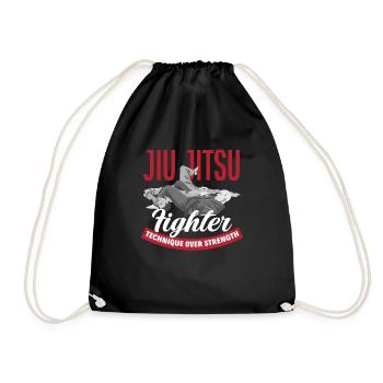 Jiu Jitsu Jiu Jitsu Jiu Jitsu - Drawstring Bag - black - Front