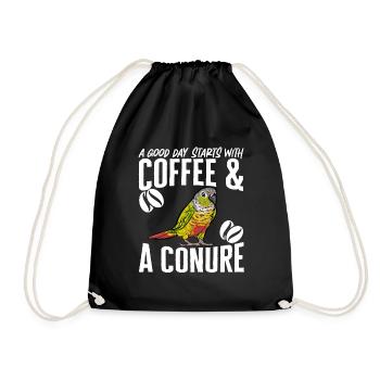 Molinasittich Perroquet Oiseau Perruche du Soleil - Sac de sport léger - noir - Devant