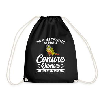 Molinasittich Parrot Bird Sun Parakeet - Drawstring Bag - black - Front