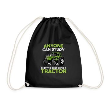 Étudier n’importe qui peut conduire tracteur seulement le meilleur fa - Sac de sport léger - noir - Devant
