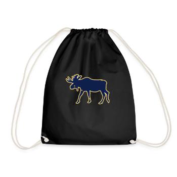 Alaska Tshirt Hommes Femmes Enfants USA Pôle Nord - Sac de sport léger - noir - Devant