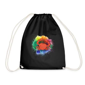 Crabe Scorpion Homard Crevette Crevettes Crabes - Sac de sport léger - noir - Devant