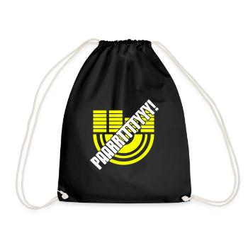 PAARRTTYYY! Awesome Retro Party DJ Cool T-Shirt - Drawstring Bag - black - Front