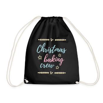 Christmas Baking Crew - the Christmas bakers - Drawstring Bag - black - Front