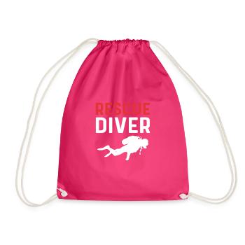 Équipage de plongeurs de sauvetage. Plongée de sauvetage - Sac de sport léger - fuchsia - Devant