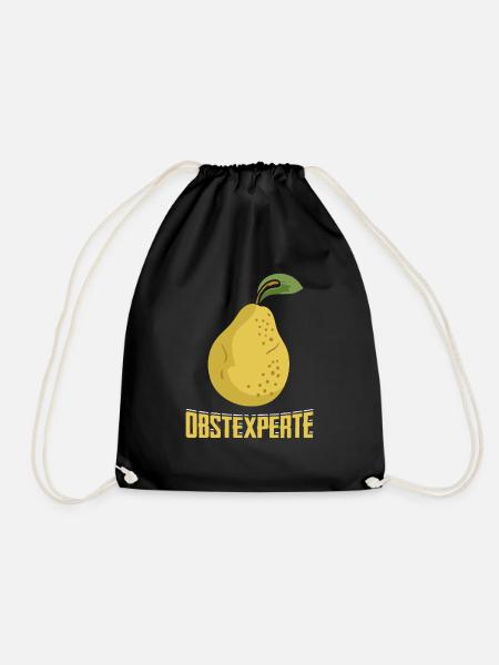 Obstexperte Geschenk Obstbauer - Turnbeutel - Schwarz