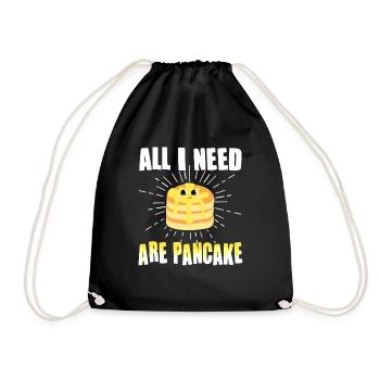 Tout ce dont j’ai besoin, ce sont des crêpes - Sac de sport léger - noir - Devant