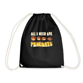 Tout ce dont j’ai besoin, ce sont des crêpes - Sac de sport léger - noir - Devant