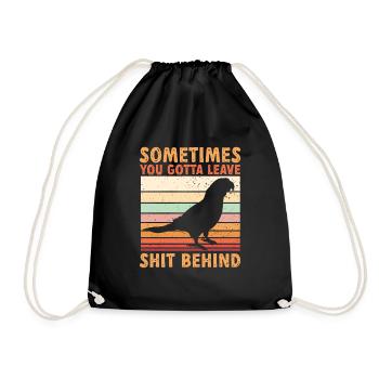 Molinasittich Parrot Bird Sun Parakeet - Drawstring Bag - black - Front
