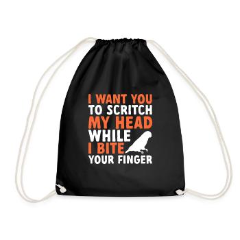 Molinasittich Perroquet Oiseau Perruche du Soleil - Sac de sport léger - noir - Devant