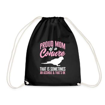 Molinasittich Perroquet Oiseau Perruche du Soleil - Sac de sport léger - noir - Devant