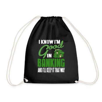 Je sais que je suis bon dans le secteur bancaire et je vais le garder comme ça - Sac de sport léger - noir - Devant