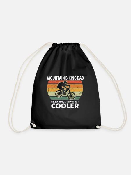 Mountainbiking Dad Normaler Vater Nur Cooler Papa - Turnbeutel - Schwarz