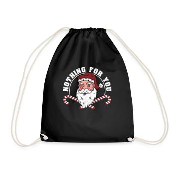 Drôle de Père Noël Pyjama de Noël PJ - Sac de sport léger - noir - Devant