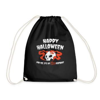 Horreur effrayante Âge 25 ans Naissance Naissance Né Halloween - Sac de sport léger - noir - Devant