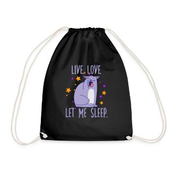 Propriétaire de chat Motif Cats Fan Propriétaire de chat - Sac de sport léger - noir - Devant