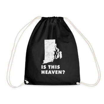 Land Map America State Home Heaven Rhode Island - Drawstring Bag - black - Front