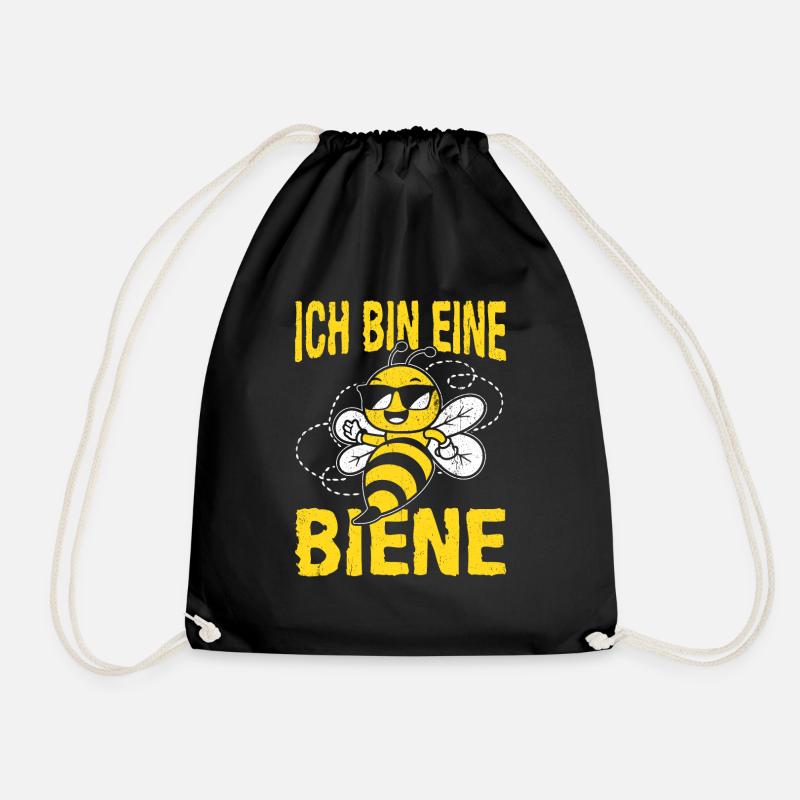 Ich Bin Eine Biene Imker Biene Bienen Flüsterer Sp - Turnbeutel - Schwarz