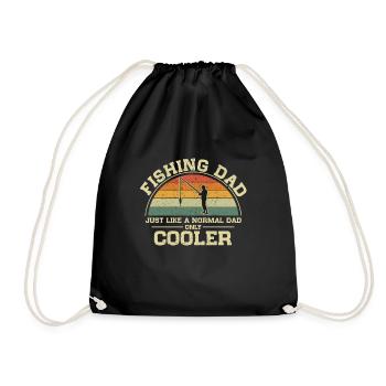 Pêche Papa Normal Père Seulement Cool Papa - Sac de sport léger - noir - Devant