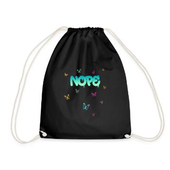 Nope - Einfach mal Nein sagen! - Turnbeutel - Schwarz - Vorne