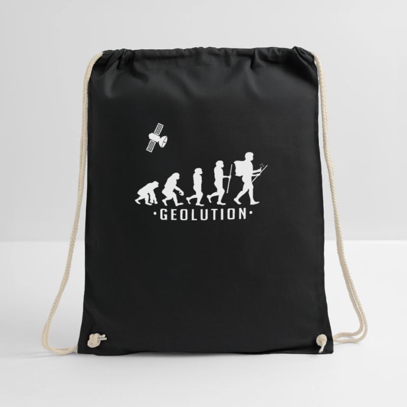 Geocaching evolution Shirt Geolution Turnbeutel