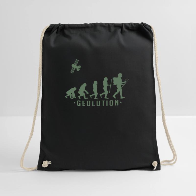 Geocaching evolution Shirt Geolution Turnbeutel