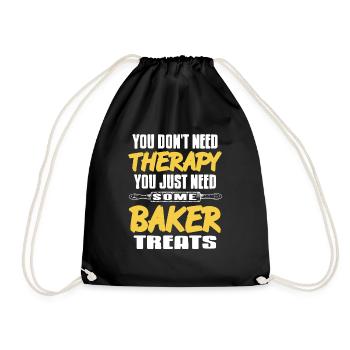 N’avez pas besoin de thérapie, vous avez juste besoin de quelques friandises baker - Sac de sport léger - noir - Devant