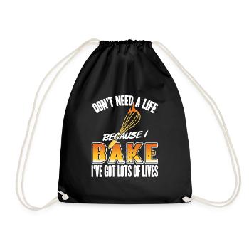 Je n’ai pas besoin de la vie parce que je fais cuire j’ai beaucoup - Sac de sport léger - noir - Devant