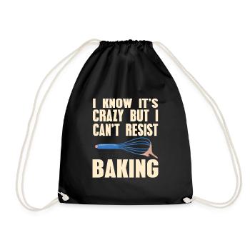 Je sais que c’est fou mais je ne peux pas résister à la cuisson drôle - Sac de sport léger - noir - Devant