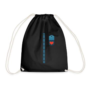 Drôle de costume de cœur d’étain pour Halloween - Sac de sport léger - noir - Devant