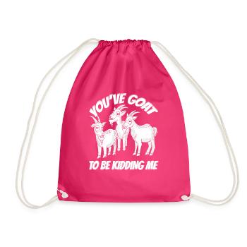 Bauernhof Ziegenzüchter Lustiges Wortspiel Milchzi - Turnbeutel - Fuchsia - Vorne