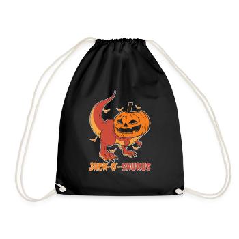 Celebrate Halloween Dinosaur Lifestyle Spooky - Drawstring Bag - black - Front