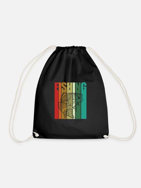 Idée cadeau pêcheur pêcheur - Sac de sport léger - noir