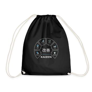 Kaizen Concept Japonais - Sac de sport léger - noir - Devant