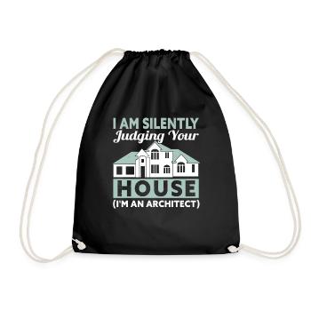 Architect Art Architecture Designer - Drawstring Bag - black - Front