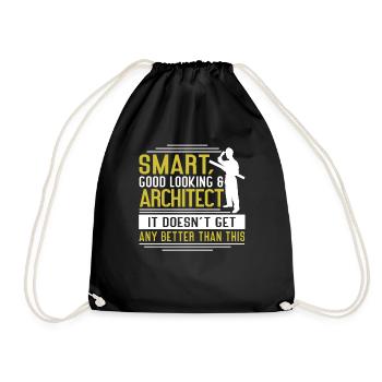 Architect Art Architecture Designer - Drawstring Bag - black - Front