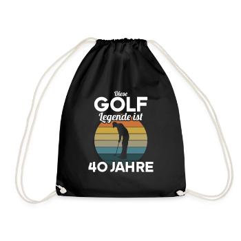 Diese Golf Legende ist 40 Jahre 40 Geburtstag - Turnbeutel - Schwarz - Vorne