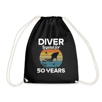 Cette légende de plongeur a 50 ans et 50 ans - Sac de sport léger - noir - Devant