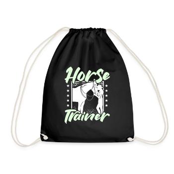 Horse trainer - Turnbeutel - Schwarz - Vorne