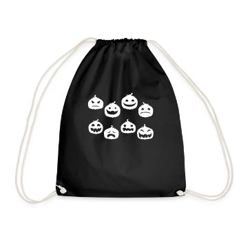 Funny Halloween Pumpkin Party - Halloween Pumpkins - Drawstring Bag - black - Front