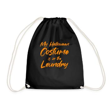 Mon costume d’Halloween est dans la lessive - Funny Hal - Sac de sport léger - noir - Devant