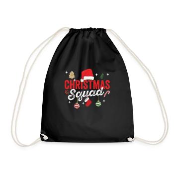 Famille du Père Noël Assorti Pyjamas PJ de Noël - Sac de sport léger - noir - Devant
