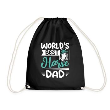 Le meilleur papa cheval du monde - Sac de sport léger - noir - Devant