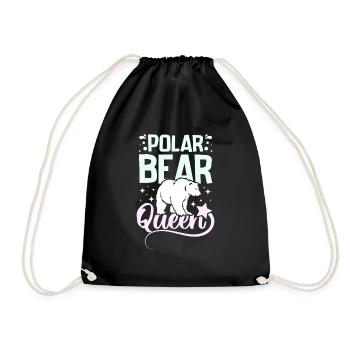 Polar bear queen - Turnbeutel - Schwarz - Vorne