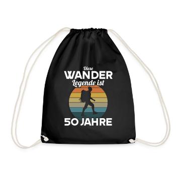 Diese Wander Legende ist 50 Jahre 50 Geburtstag - Turnbeutel - Schwarz - Vorne