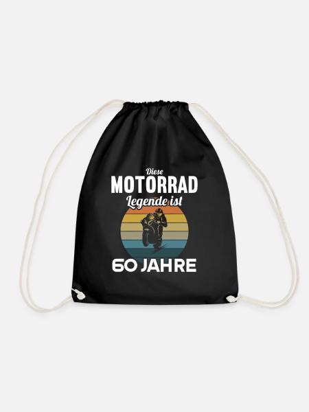 Diese Motorrad Legende ist 60 Jahre 60 Geburtstag - Turnbeutel - Schwarz