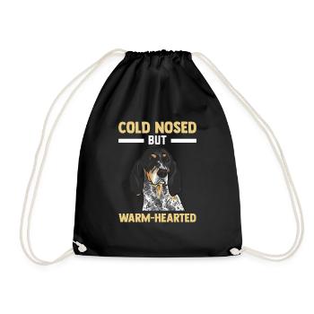 Bluetick Coonhound Gift Funny Saying - Drawstring Bag - black - Front