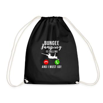 Bungee Jumping - Drawstring Bag - black - Front